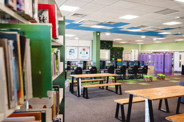 library in elevate at hull college