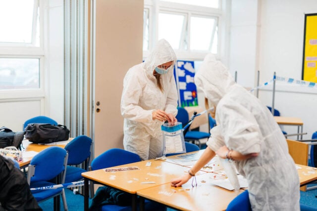 public services forensics students at hull college