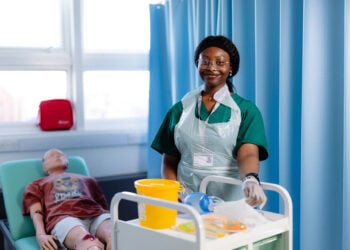 health and social care student in classroom at hull college