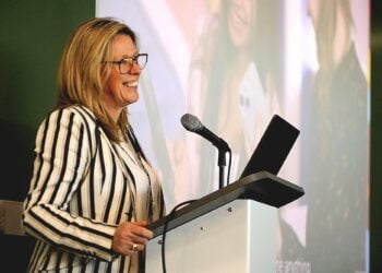 Deb Millar presenting in the elevate space